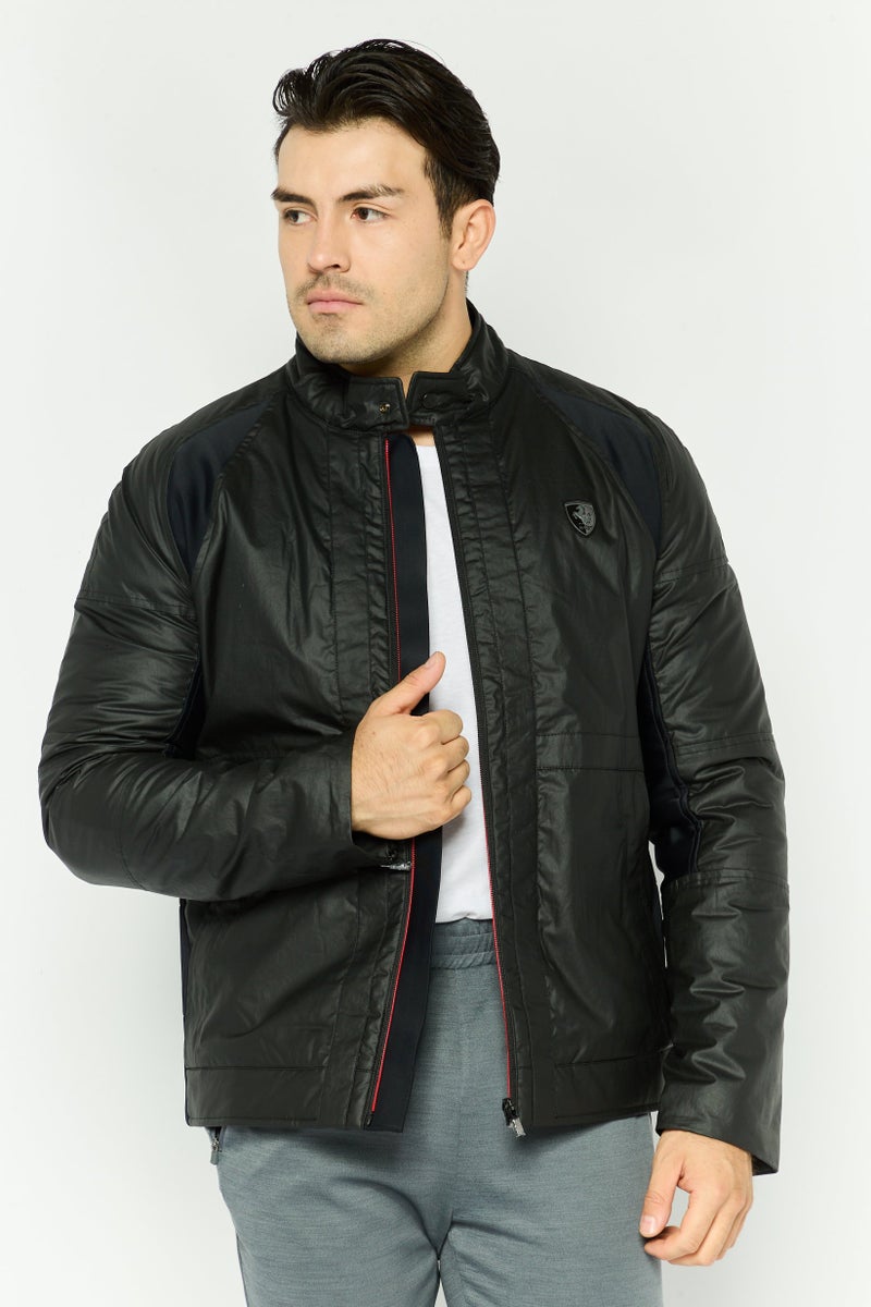 Scuderia Ferrari Men Sportswear Fit Long Sleeve Outdoor Jacket, Black - Image 1