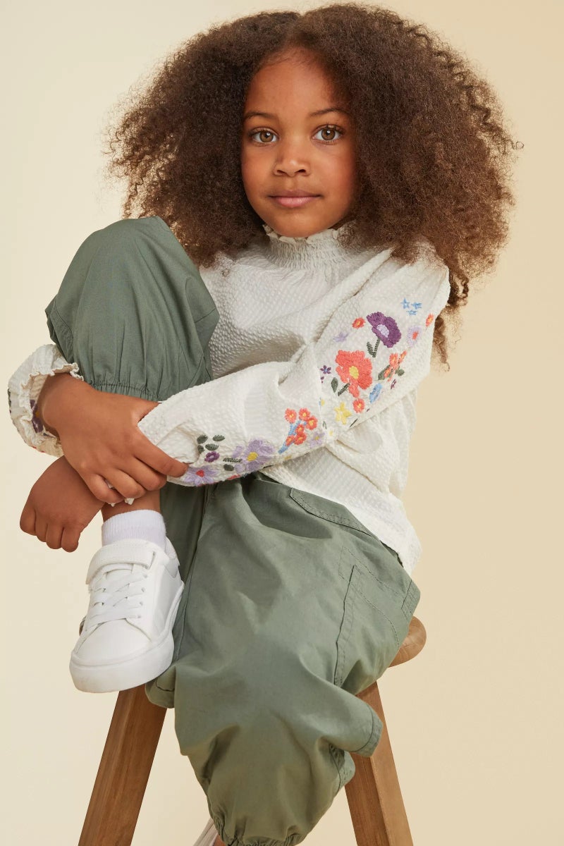 mothercare Cream Embroidered Blouse - Image 1