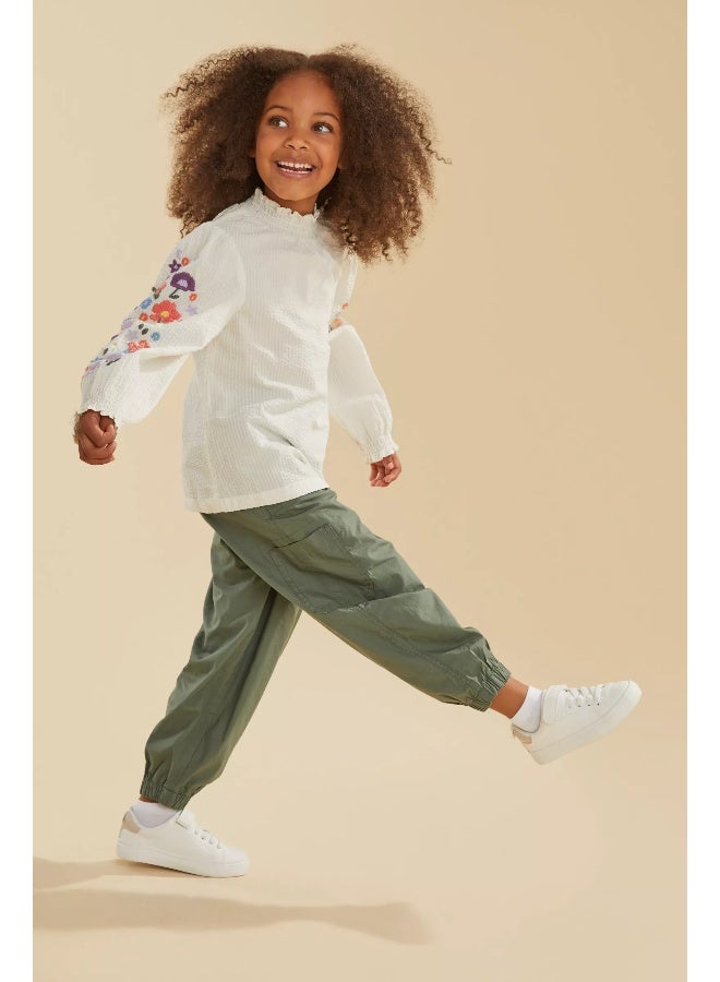 mothercare Cream Embroidered Blouse - Image 2