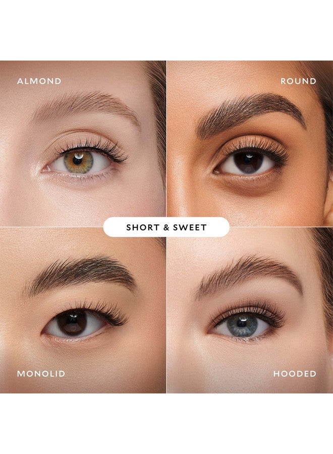 Velour Lashes رموش فلوفور effortless طبيعية المظهر رموش صناعية خفيفة الوزن بدون تقليم قابلة لإعادة الاستخدام تناسب جميع أشكال العيون خالية من المنتجات الحيوانية ولها لاصق رموش غير مدرج (قصير وحلو) - Image 4