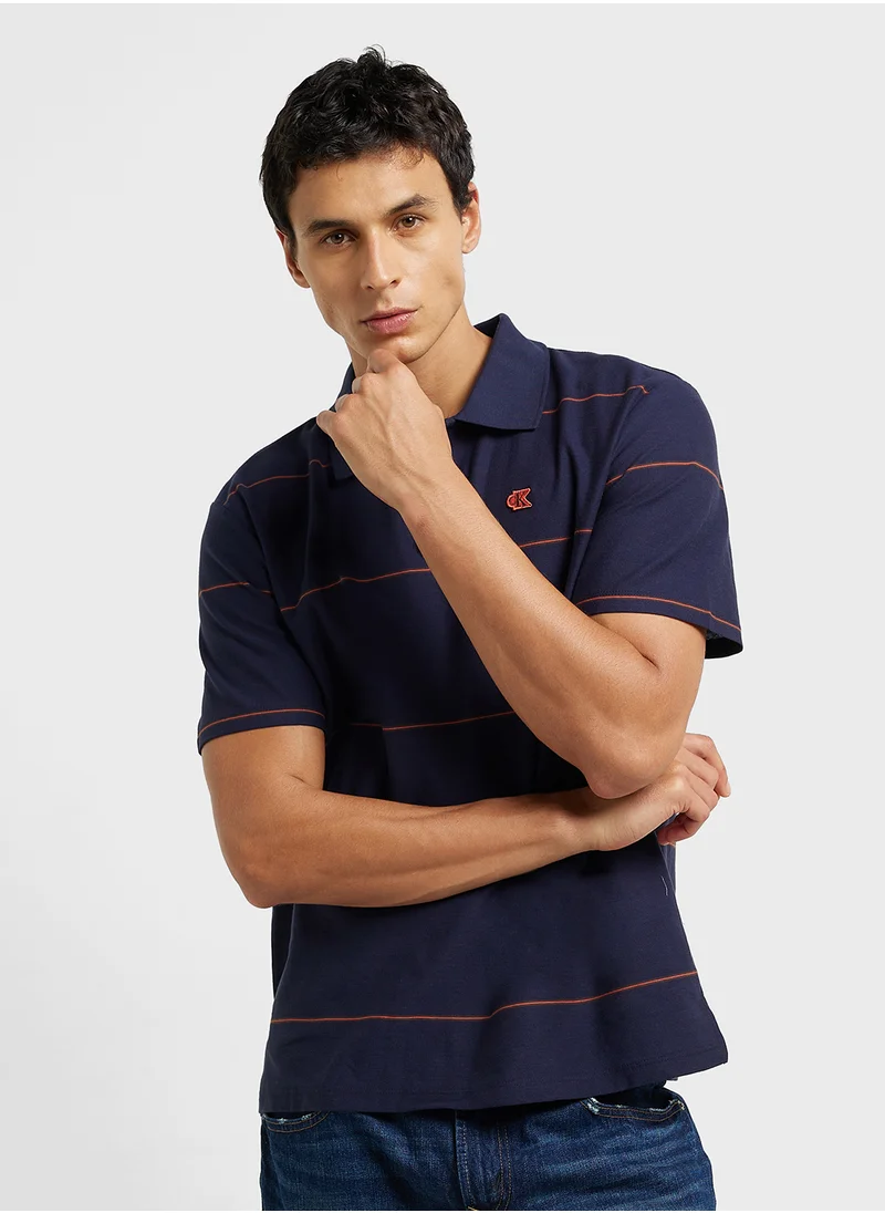Calvin Klein Jeans Stripe Easy Polo