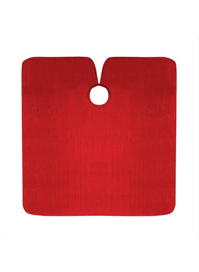 Cricket Forte Haircutting Cape Professional Salon Barbershop Hairdresser Hairstylist Cape for Clients, Adjustable Snap Neck Closure, Red - Image 4