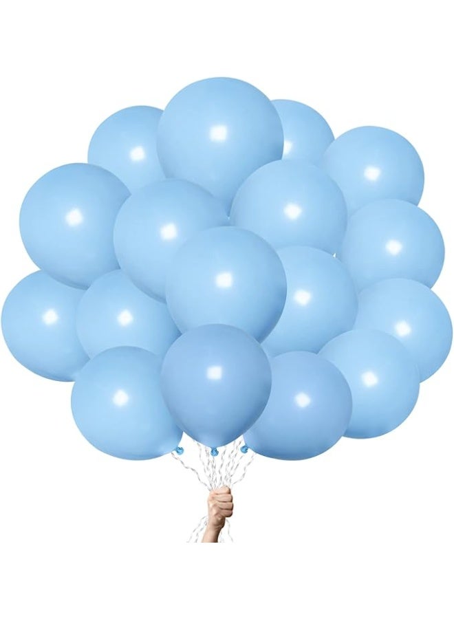 بالونات ازرق فاتح– 100 قطعة لاتكس لزينة الحفلات وأعياد الميلاد واستقبال المواليد والأعراس - Image 1