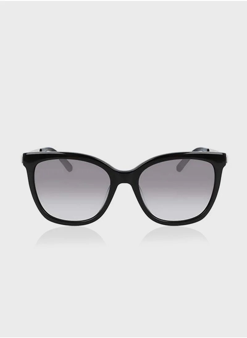 CALVIN KLEIN Full Rim Acetate Square Sunglasses - Lens Size: 55 Mm