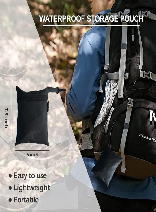Packcy 2 Pcs Rain Proof Backpack Waterproof Bag Cover | Dust Proof, Pressure Resistant, Adjustable Elastic for Laptop Bag, School Bag, Travel & Trekking (Multi-Use Protective Cover) (Pack of 2) - Image 3