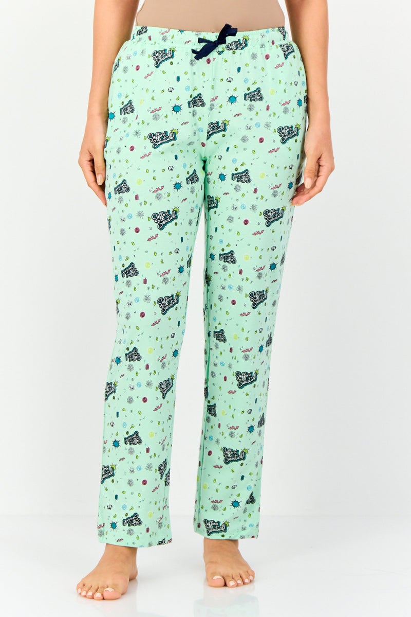 zivame Looney Tunes x Zivame Women Allover Print Drawstring Pyjama Pants, Multicolor - Image 1