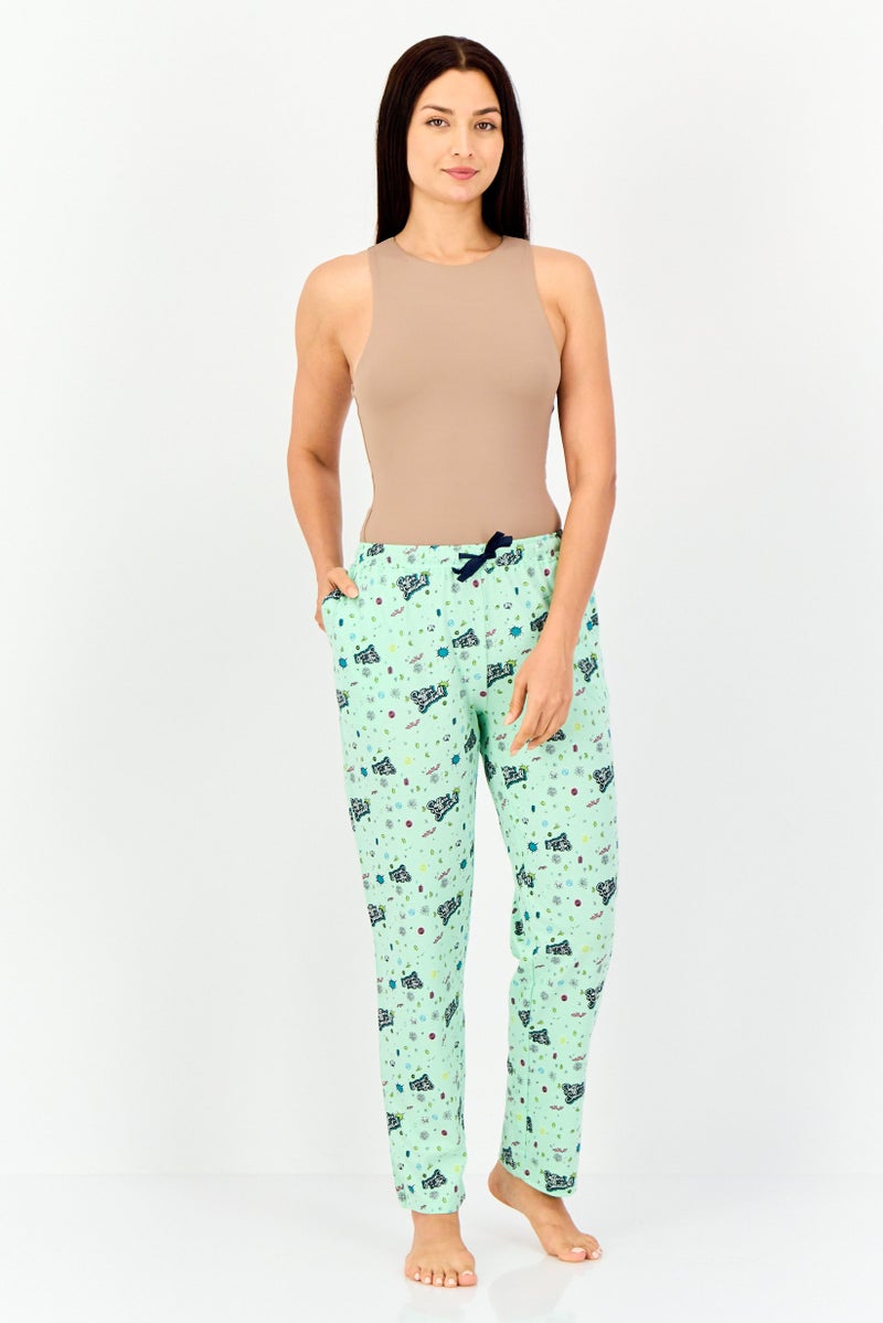 zivame Looney Tunes x Zivame Women Allover Print Drawstring Pyjama Pants, Multicolor - Image 4