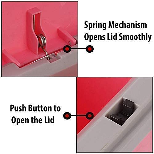 Citaaz Citaaz Trash Can PressType Trash Can Mini Garbage Can with Lid Desktop Garbage Bin Suitable for Home Dressing Table Office IndoorOutdoor use  - Image 4