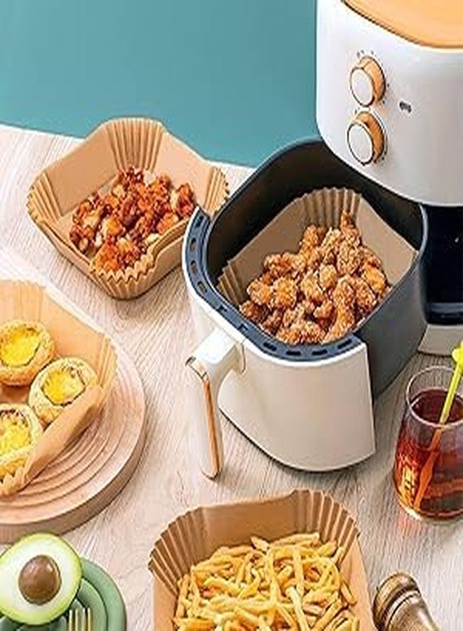 DONDA Airfryer Papers - 100PCS Non-Stick Square Parchment Paper Liners for 5-8QT Air Fryer (8 Inch) - Image 1