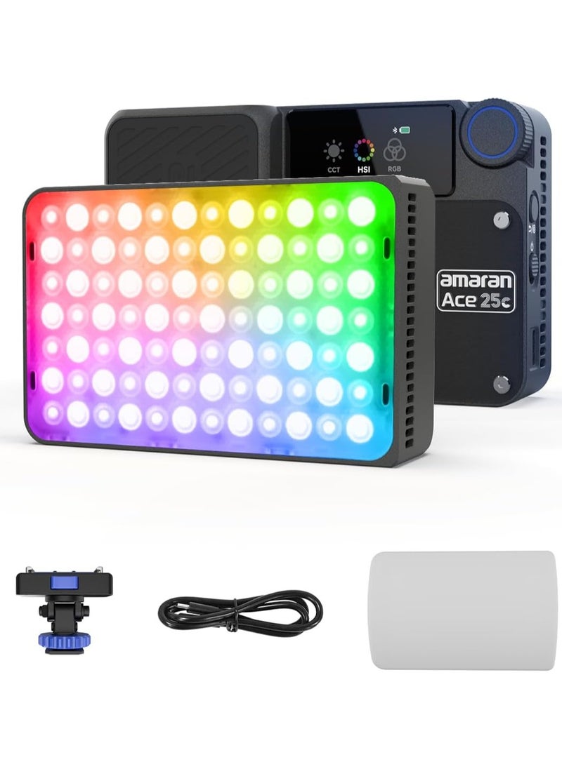 Aputure - amaran Ace 25c RGB LED Light Panel All-in-One Creator Kit (Charcoal) - Image 1