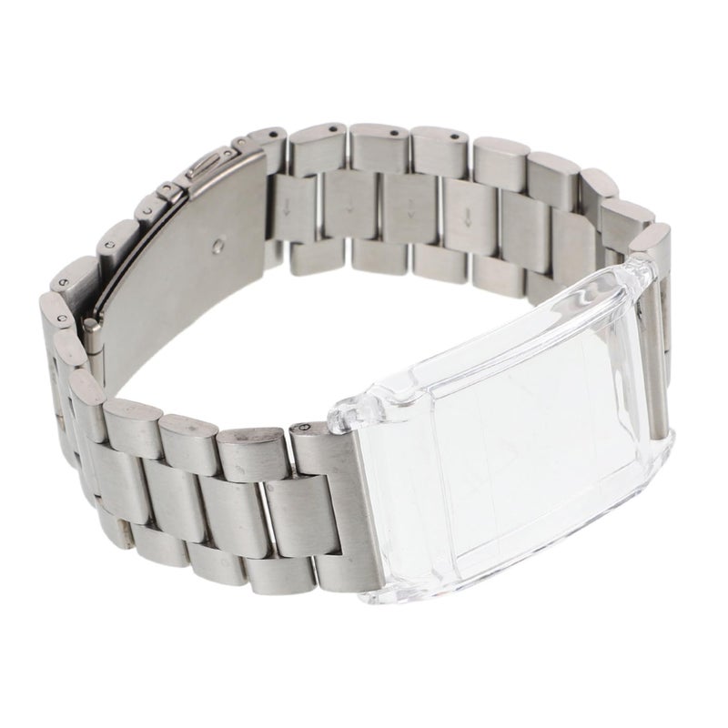 Silver Metal Strap With Enhanced Protection Case For Whoop Smartwatch - Image 2