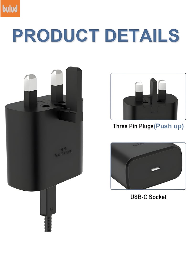 bulud 45W Mater Elite-Super Fast USB-C Charger with Type-C to C Cable | PD3.0 & PPS | Compatible with Samsung, iPhone, Xiaomi, Google Pixel & All USB-C Devices - Image 2