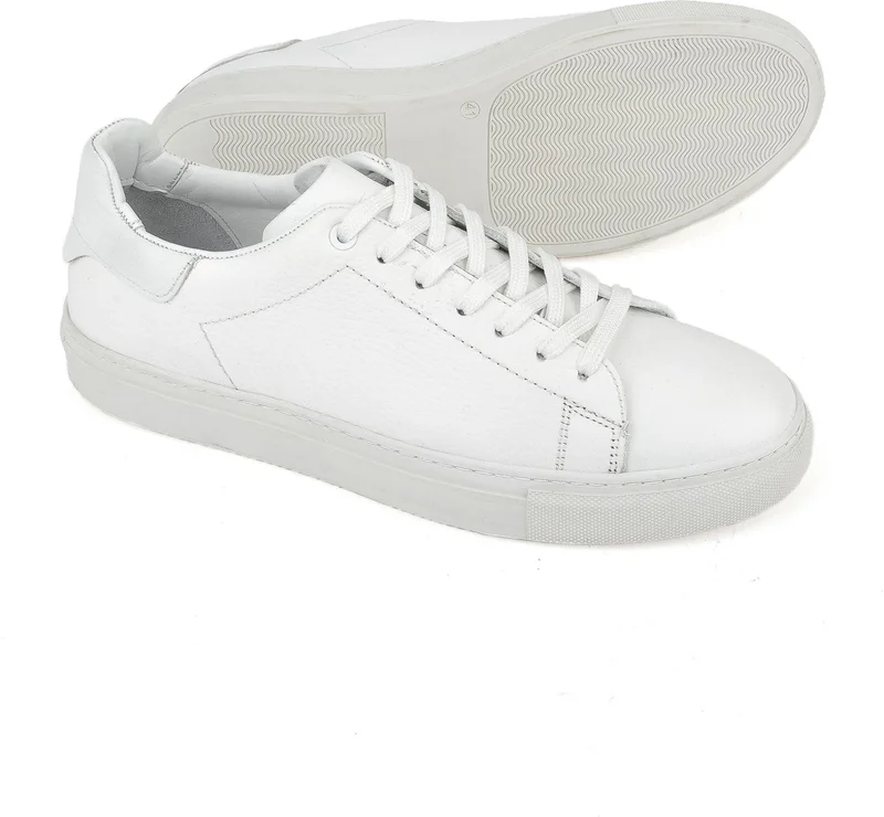 زيا , Men's Leather Sneakers 1511026ZF7 White