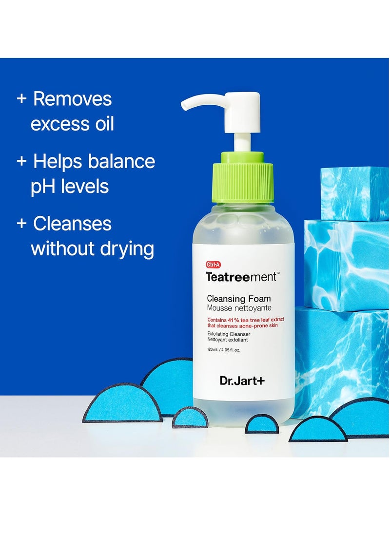 Dr.Jart+ - Dr.Jart+ Teatreement Cleansing Foam Face Wash for Oily Skin | Korean Skin Care, 4.05 Fl Oz - Image 1