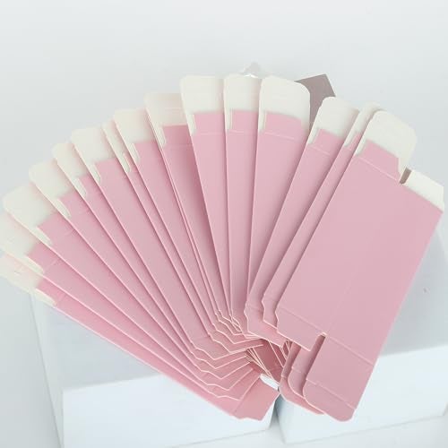 COSIDEA 50pcs 25 * 25 * 95mm lip gloss Craft Matte pink paper box Small packing boxes 350gms for DIY cosmetics - Image 3