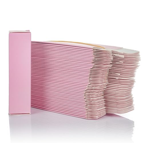 COSIDEA 50pcs 25 * 25 * 95mm lip gloss Craft Matte pink paper box Small packing boxes 350gms for DIY cosmetics - Image 1