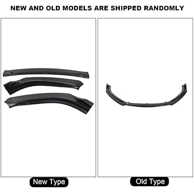 Brilluxa Front Bumper Lip, Chin Splitter Air Deflector, Carbon Fiber Style Spoiler Compatible with Mazda6 Atenza 20142018, Front Body Protector Kit - Image 3