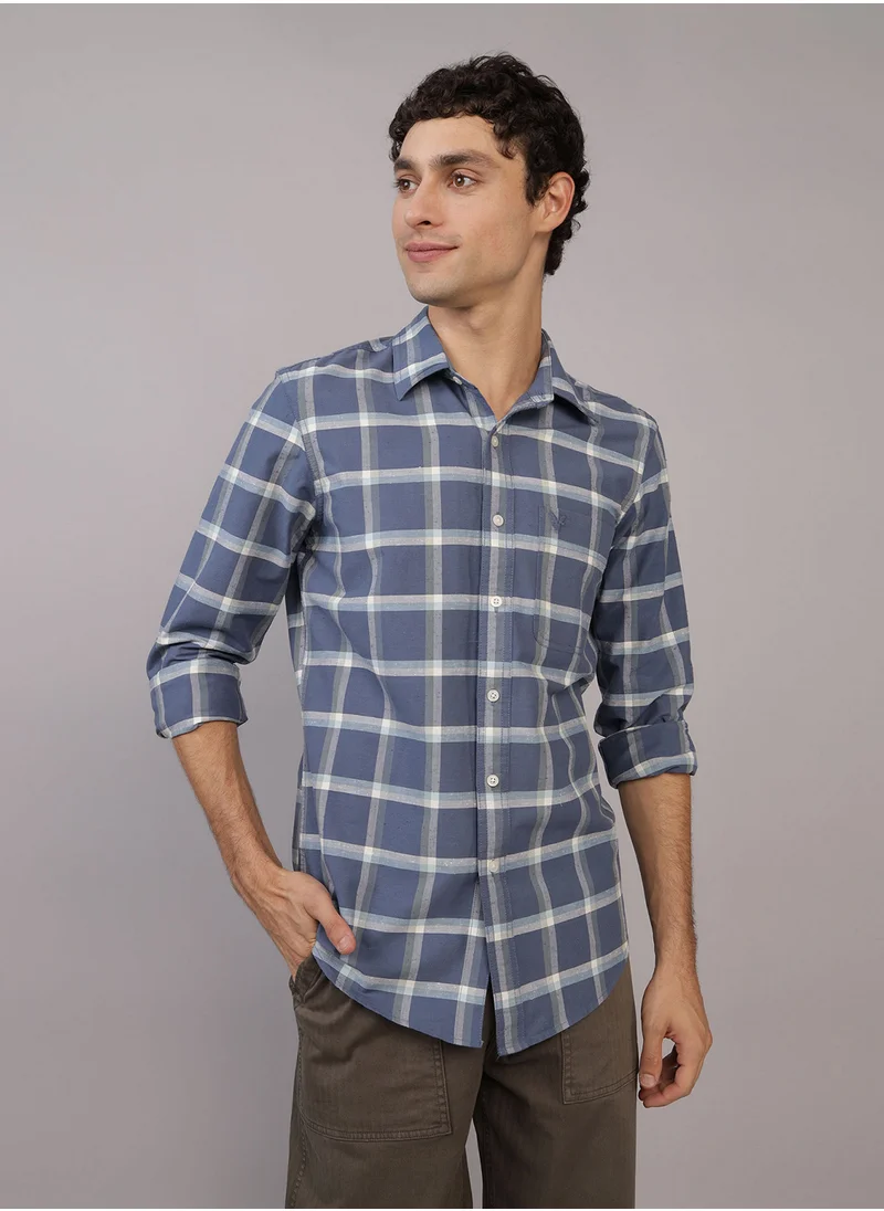 امريكان ايجل Checked Regular Fit Plaid Shirt