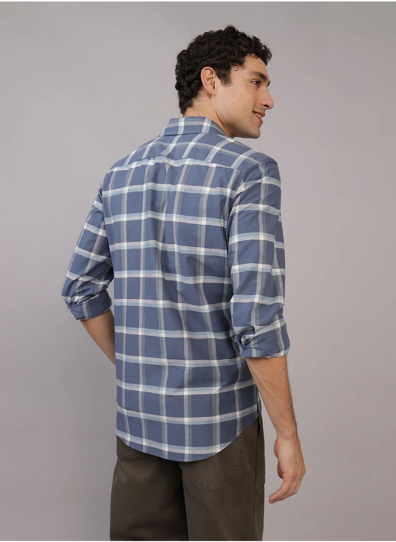 امريكان ايجل Checked Regular Fit Plaid Shirt