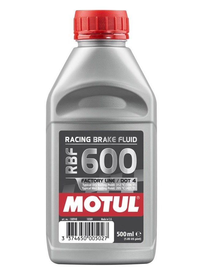 MOTUL (2 Pack) 100949 8068HL RBF 600 Factory Line Dot-4 100 Percent Synthetic Racing Brake Fluid - 500 ml - Image 1