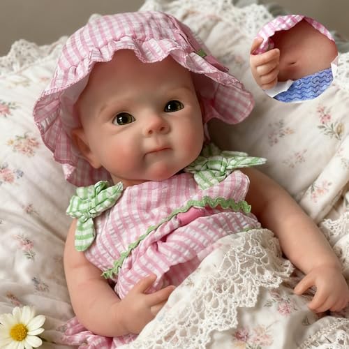 OtardDolls 18 Inch Silicone Baby Doll Realistic Newborn Doll Soft Full Body Silicone Reborn Baby Girl Dolls Handmade Real Looking Doll Pack Set - Image 1