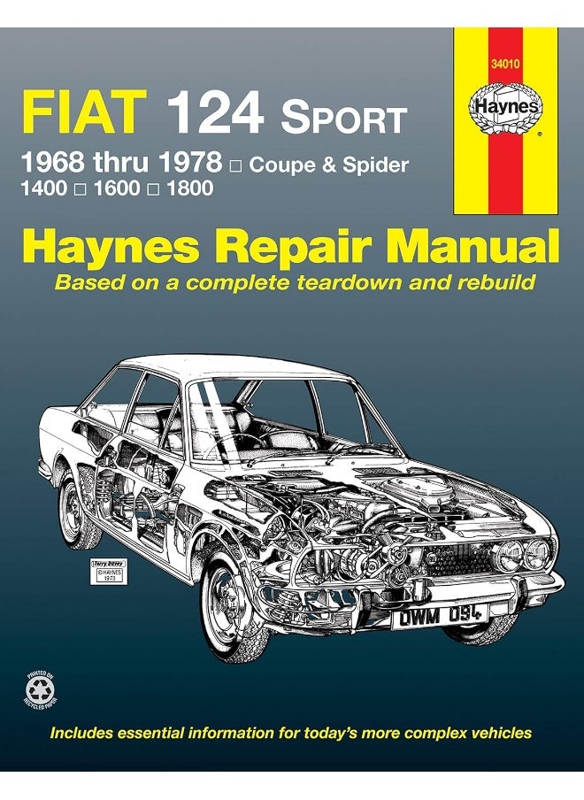Fiat 124 Sport Coupe & Spider (1968-1978) Haynes R  - Image 1