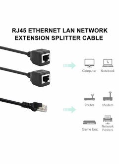 KASTWAVE RJ45 Ethernet Splitter Cable, LAN Network Port Ethernet Connector Adapter 1 Male to 2 Female Y Tape Cable for Cat5 Cat6 Cat7  - Image 5