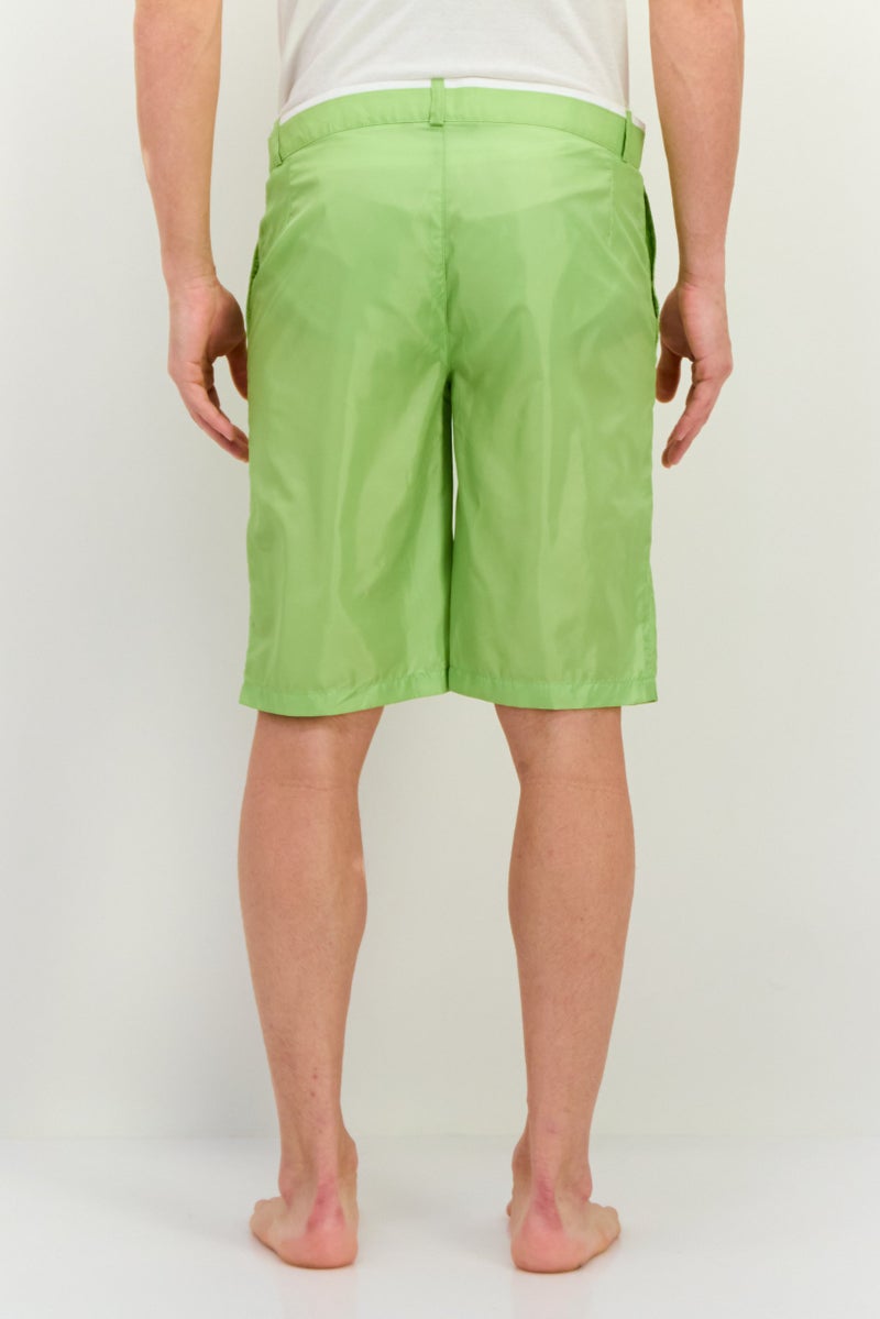 GAS Men Brand Logo Board Shorts, Lawn Green - Image 3