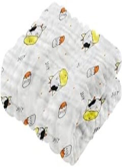 MARGOUN MARGOUN Baby Muslin Washcloths Soft Face Cloths for Newborn 30 * 30 cm, Absorbent Bath Face Towels, Baby Wipes, Burp Cloths or Face Towels (A02) 