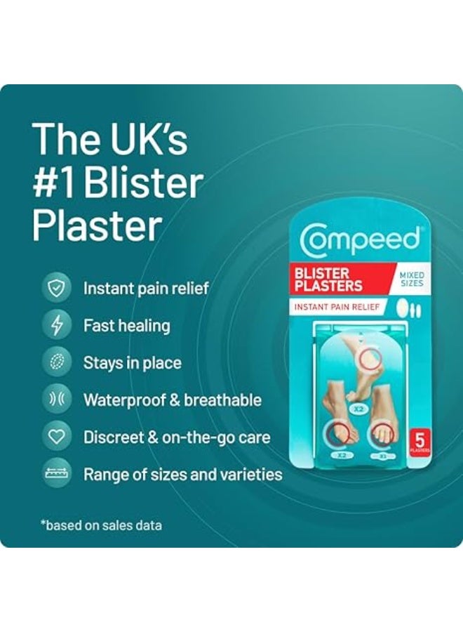 Compeed Instant Pain Relief Mixed Blister Plasters 5-Piece - Image 3