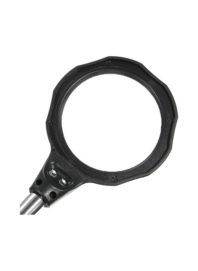 إسكدنيا عدسة مكبرة بإضاءة LED مع مشبك حامل أسود - Image 2