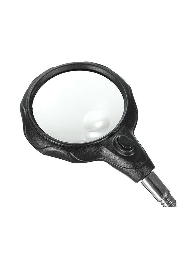 إسكدنيا عدسة مكبرة بإضاءة LED مع مشبك حامل أسود - Image 5