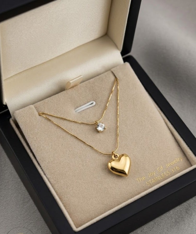 A women's gold-plated stainless steel necklace, distinctive in design, elegant and of high quality. - Image 2