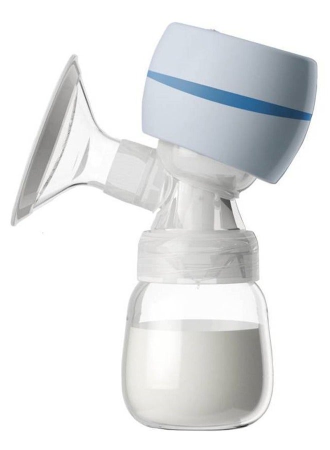 Portable Electric Breast Pump Integrated Breast Pump With 2 Modes And 9 Levels LED Display Smart Touch Low Noise Memory Function Type-C USB Charge Pain Free 27mm - Bule - Image 1