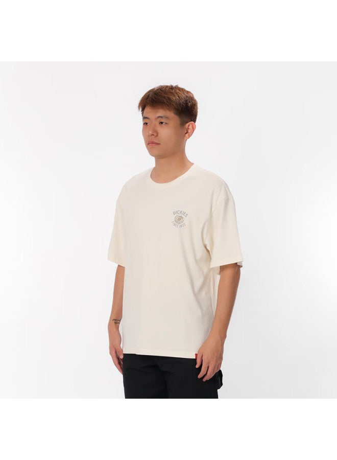 Dickies Loose Fit Comfortable All-match American Short Sleeve T-shirt With Back Print Dk0a87dc Cream Color L - Image 1