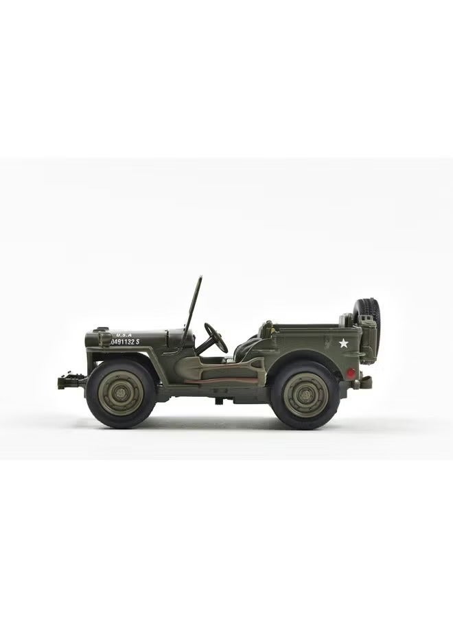 NewRay Jeep Willys U.S.A. Army Green 1/32 Diecast Model Car by New Ray - Image 2