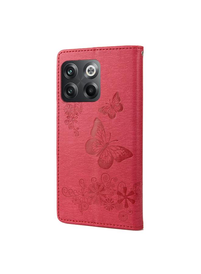 S-TOP Case For OnePlus 10T Butterfly Embossed Horizontal Flip Leather Phone Case - Image 3