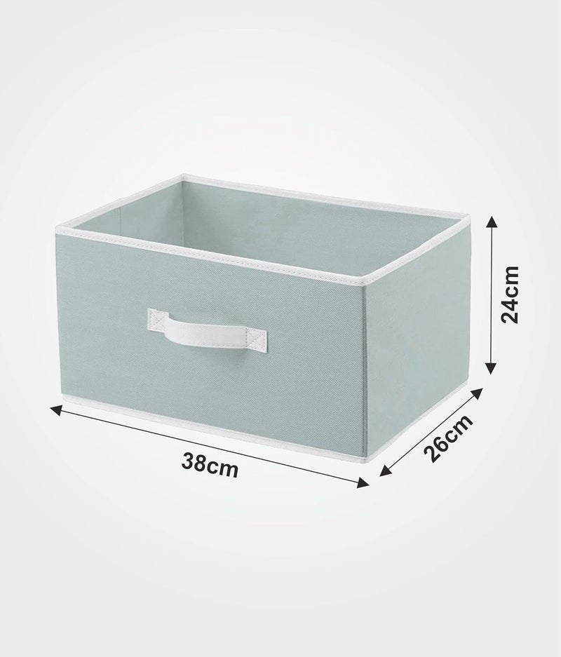 SH.NASIMA MANUFACTURER SH NASIMA Wardrobe Clothes Organizer Storage Box Foldable Closet Drawer Organizer for Underwear Socks Scarves Leggings Skirts y Pack Of 2 Grey  - Image 3