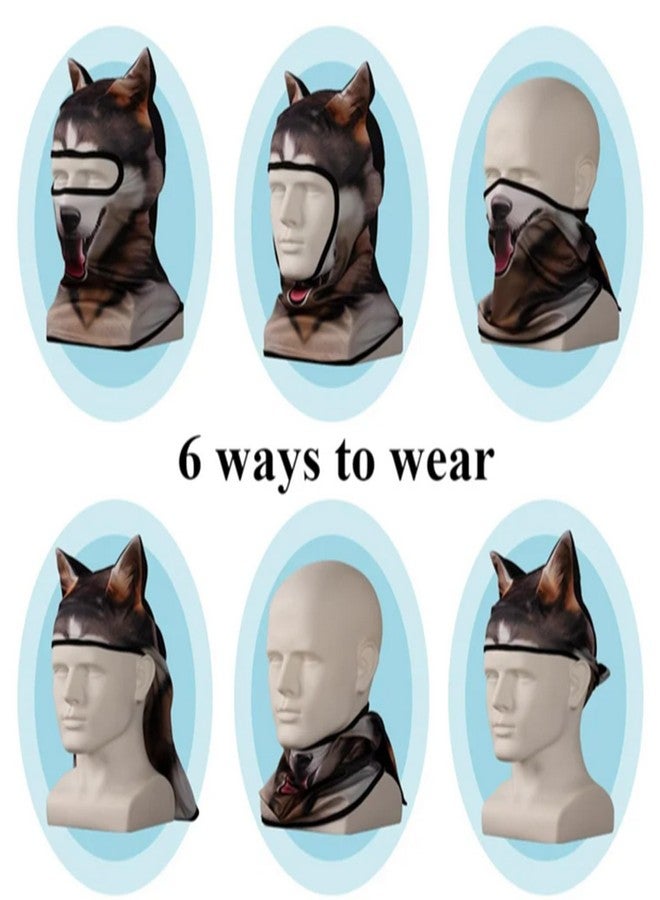 WYSUMMER 3D Animal Balaclava Face Mask Cat Full Face Mask with Ears for Music Festivals Raves Ski Halloween Party Outdoor Activities (anlmal 17L) - Image 5