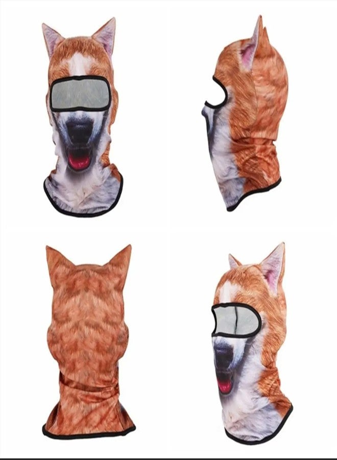 WYSUMMER 3D Animal Balaclava Face Mask Cat Full Face Mask with Ears for Music Festivals Raves Ski Halloween Party Outdoor Activities (anlmal 17L) - Image 4