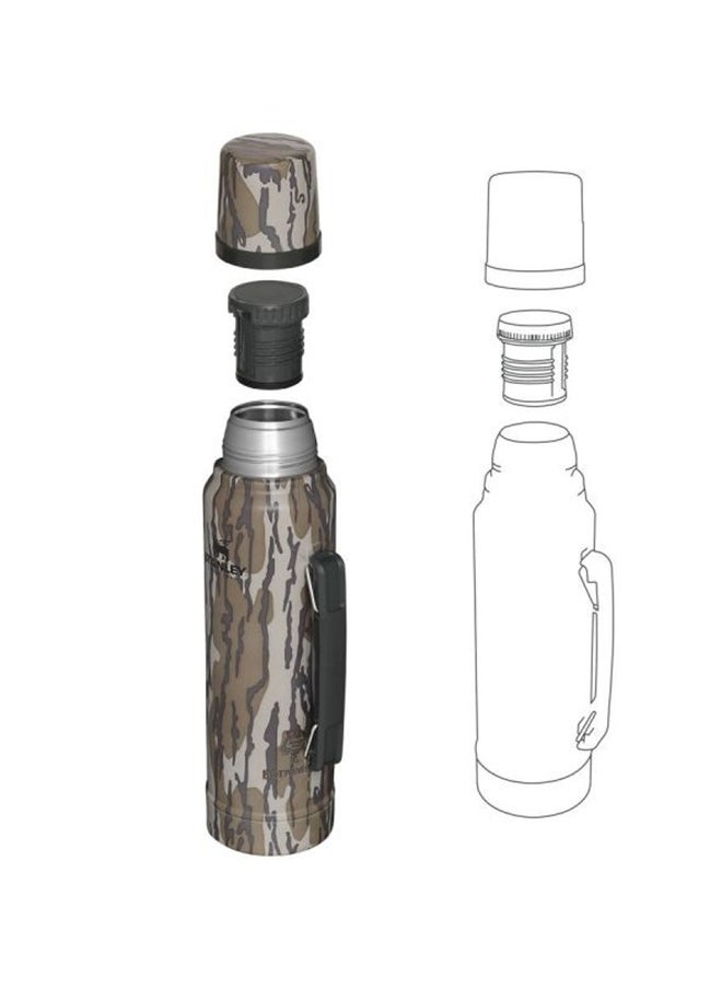 Stanley - Classic Legendary Bottle 1L / 1.1QT Mossy Oak Bottomland – BPA FREE Stainless Steel Thermos | Keeps Cold or Hot for 24 Hours | Leakproof Lid Doubles as Cup | Dishwasher Safe | Lifetime Warranty - Image 1