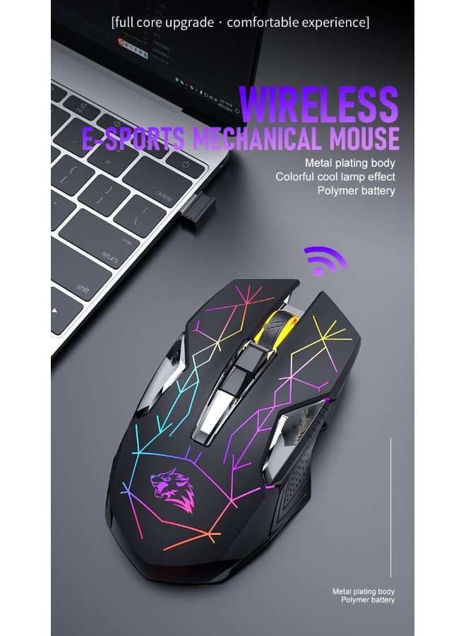 Free wolf X18 Wireless Gaming Mouse with Rechargeable Battery - Image 2
