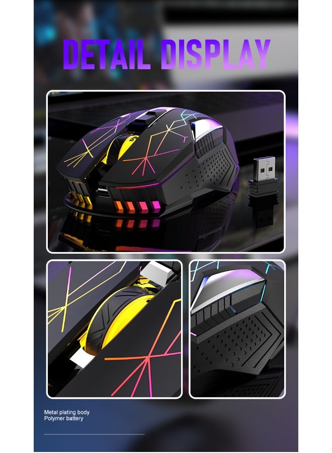 Free wolf X18 Wireless Gaming Mouse with Rechargeable Battery - Image 4