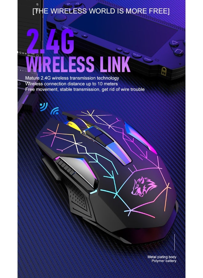 Free wolf X18 Wireless Gaming Mouse with Rechargeable Battery - Image 5