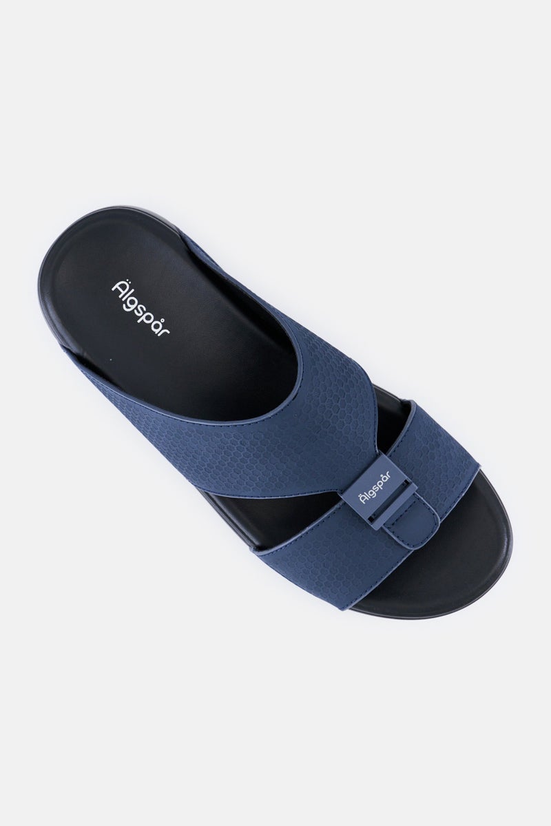 Algspar صنادل عربية للرجال بنظام حزامين، كحلي - Image 4