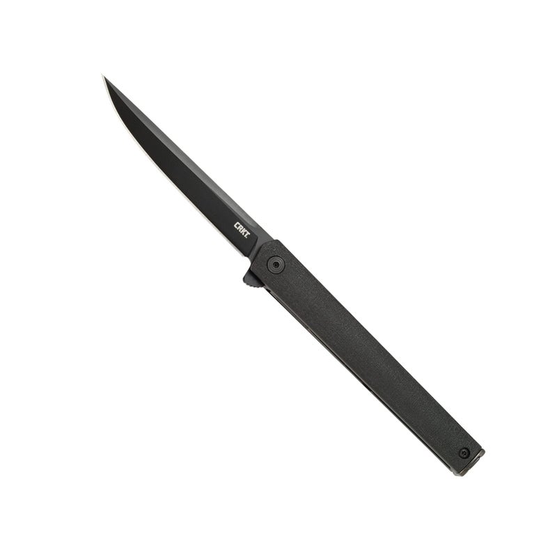 CRKT CEO Everyday Carry EDC Pocket Folding Knife with Liner Lock: AUS 8 Plain Edge Blade, Glass-Reinforced Nylon Handle, Reversible Pocket Clip, 7097K - Image 1
