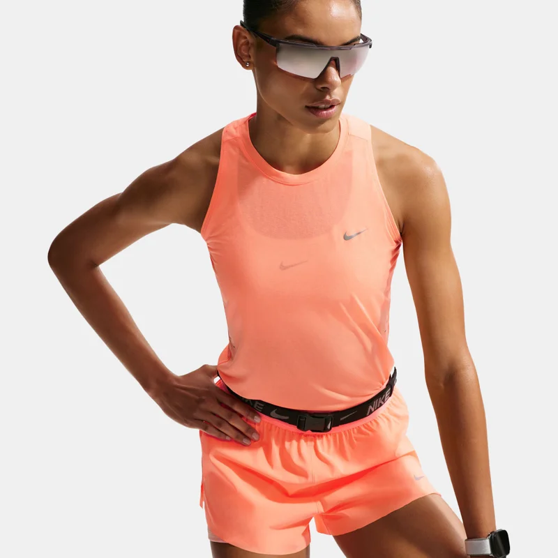 Nike Orange Women's Swift Breathe Dri-FIT Running Tank Top for Women | Best Price UAE
