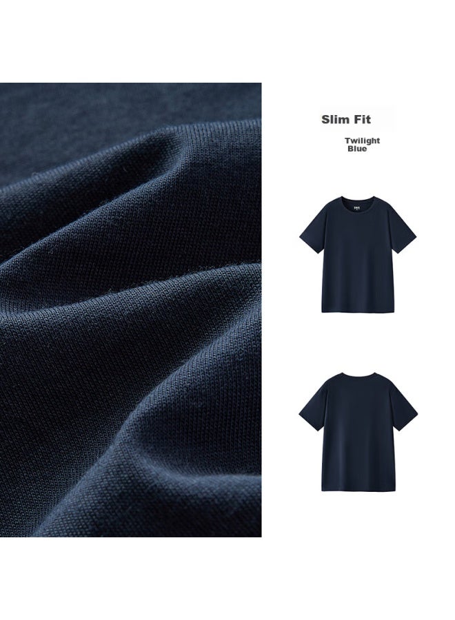 سيمير Semir رجالي Slim Fit ربيع جديد قطني قصير الأكمام تي شيرت لون صلب ملابس داخلية أبيض تي شيرت 109925100101 - Image 5