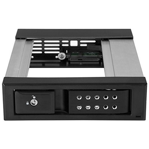 Startech.com StarTechcom 525 to 35 Trayless Hard Drive Hot Swap Bay Removable Hard Drive Bay for 35 SATASAS Drives Aluminum HSB1SATSASBA - Image 3