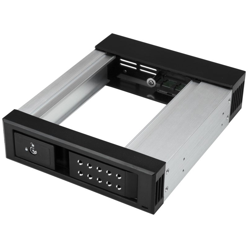 Startech.com StarTechcom 525 to 35 Trayless Hard Drive Hot Swap Bay Removable Hard Drive Bay for 35 SATASAS Drives Aluminum HSB1SATSASBA - Image 2